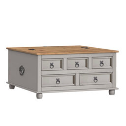 Mercers Furniture Corona Grey Wax 5 Drawer Storage Chest - thumbnail 2