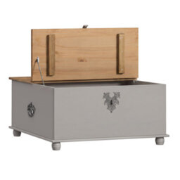 Mercers Furniture Corona Grey Wax 5 Drawer Storage Chest Coffee Table Solid Wood Mexican Pine Wooden - thumbnail 5