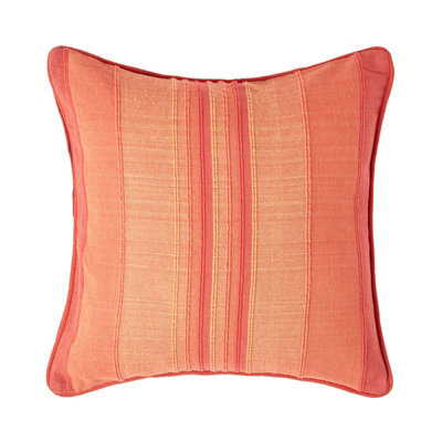 Homescapes Cotton Striped Terracotta Cushion Cover Morocco , 45 X 45 Cm - image 1
