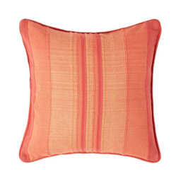 Homescapes Cotton Striped Terracotta Cushion Cover Morocco , 45 X 45 Cm