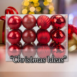 Christmas Bauble Decoration Hanging Tree Ornament X 24 8Cm Red - thumbnail 5