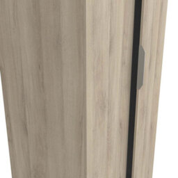 FurniComp LTD Furnicomp Chicago Oak Effect 2 Door 80Cm Narrow Compact Wardrobe - thumbnail 4
