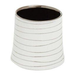 Orsina Haldis Small White Silver Ceramic Planter - thumbnail 2