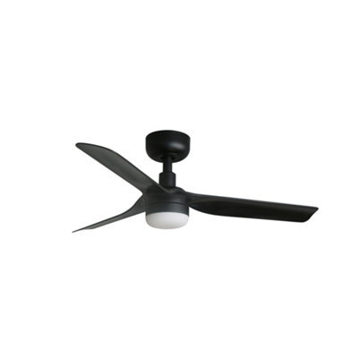 Luminosa Lighting Luminosa Mini Punt Small 3 Blade Ceiling Fan Matt Black With Light 2700 - 4000 - 6000K Tuya Smart System - image 1