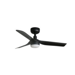 Luminosa Lighting Luminosa Mini Punt Small 3 Blade Ceiling Fan Matt Black With Light 2700 - 4000 - 6000K Tuya Smart System - thumbnail 1