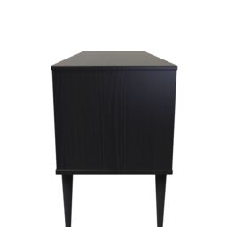 Hong Kong Ready Assembled Matt Black No Effect 4 Drawer Chest (H)505mm (W)1120mm (D)415mm - thumbnail 7