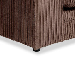 Chicago Jumbo Cord Right Hand Facing Corner Sofa Chocolate - thumbnail 6