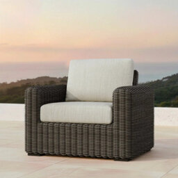 Xample Foremost Salina 4 Piece Wicker Patio Seating Set 5 Seater Sofa Chairs Table Sunbrella Cushions Outdoor Furniture Cover - thumbnail 6
