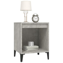 Berkfield Bedside Cabinet Concrete Grey 40X35X50 Cm - thumbnail 4