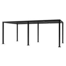 Primrose Living Deluxe Charcoal Veranda With Louvered Shutter Roof 6M X 3M - thumbnail 7