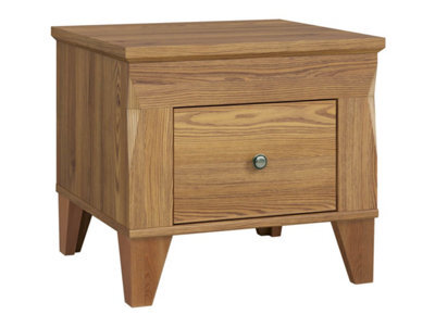Arte Bergen 50 Cm Bedside Table With Drawer In Golden Sibiu Larch - image 1