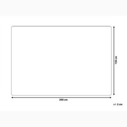 Beliani Bedspread Lindula Cotton 150 X 200 Cm Taupe - thumbnail 3