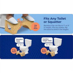 Bamboo Squatty Potty Squatting Toilet Poop Stool Bathroom Non-Stick - thumbnail 5