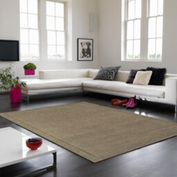 Taupe Simple And Stylish Wool Plain Modern Handmade Easy To Clean Rug For Living Room And Bedroom-80Cm X 150Cm - thumbnail 1