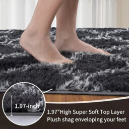 Fluffy Soft Carpet Large Shaggy Rug Anti-Slip Bedroom Living Room Floor Mats200X300 - thumbnail 3