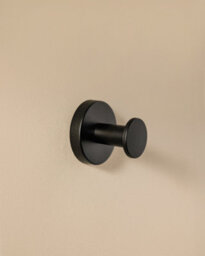 Cosmic Towel Hook, Robe Hook, Coat Hook, Matt Black, Hidden Fixings, Anti-Corrosion, 5Kg Resistance, Start Collection - thumbnail 1