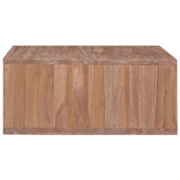 Berkfield Coffee Table 70X70X30 Cm Solid Teak Wood - thumbnail 4