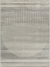 Livabliss Floransa-Geometric Grey Ivory Brown Modern Living Dining Bedroom Rug 160 X 215 Cm Easy Care, Non Shedding - thumbnail 1