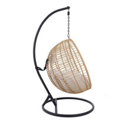 Charles Bentley Single Hanging Swing Chair H198 X Diameter 104Cm Natural - thumbnail 5