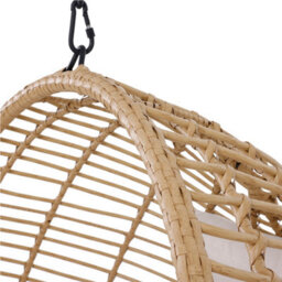 Charles Bentley Single Hanging Swing Chair H198 X Diameter 104Cm Natural - thumbnail 8