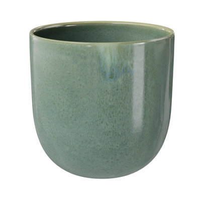 GoodHome Boann Gloss Green Reactive Glaze Effect Ceramic Tumbler - image 1