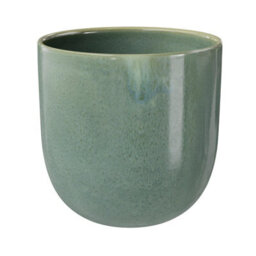 GoodHome Boann Gloss Green Reactive Glaze Effect Ceramic Tumbler