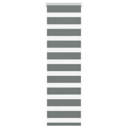 Berkfield Zebra Blind Dark Grey 40X150 Cm Fabric Width 35.9 Cm Polyester - thumbnail 1