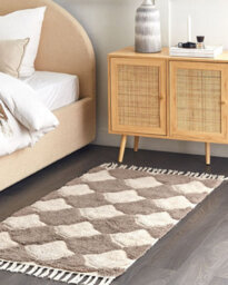 Beliani Rug Sinop Beige 80 X 150 Cm Cotton - thumbnail 2