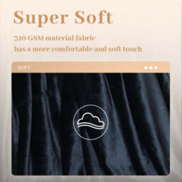 Alivio Small Faux Fur Mink Throw Luxury Super Soft Plain Bed Sofa Settee Throw Blanket - Black - thumbnail 6
