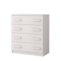Arte All-White Chest Of Drawers H930mm W800mm D400mm - Minimalist Design For Versatile Kids' Spaces - thumbnail 1