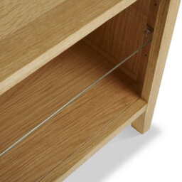 Alba Oak 90Cm Small Tv Unit - Fully Assembled By Roseland Furniture - thumbnail 7