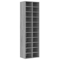 Walplus Shoe Cabinet Grey Sonoma 54X34X183 Cm Engineered Wood - thumbnail 2
