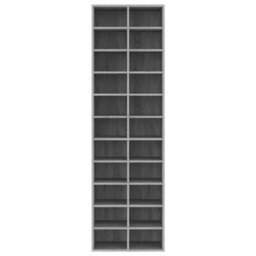 Walplus Shoe Cabinet Grey Sonoma 54X34X183 Cm Engineered Wood - thumbnail 4