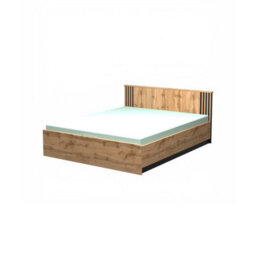 Arte Oak Wotan & Black Matt Lamelo La26 Ottoman Bed H83Cm W167Cm D208Cm - Stylish Eu King Storage Solution - thumbnail 1