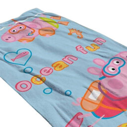 Peppa Pig Pa Pig Ocean Fun Towel Sky Blue/pink (One Size) - thumbnail 3
