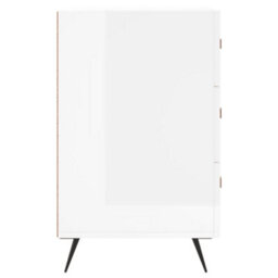 Berkfield Bedside Cabinet High Gloss White 40X40X66 Cm Engineered Wood - thumbnail 6