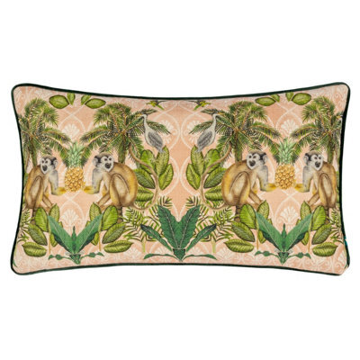 Wylder Valera Korba Monkey Tropical Feather Filled Cushion - image 1