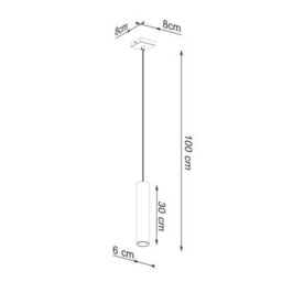 Sollux Lighting Lagos Steel Golden Gloss 1 Lights Modern Pendant Ceiling Light - thumbnail 5
