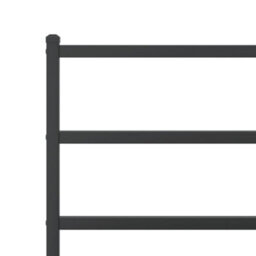 Berkfield Metal Bed Frame Without Mattress With Footboard Black 90X190Cm - thumbnail 8