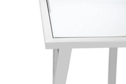 Orsina Silver Chrome Finish Console Table, Modern Functional Storage Table For Kitchen, Spacious Decorative Table - thumbnail 4