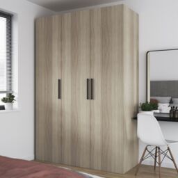 GoodHome Atomia Freestanding Matt Oak Effect Chipboard Wardrobe (H)2250mm (W)1000mm (D)580mm - thumbnail 4