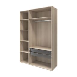GoodHome Atomia Freestanding Matt Oak Effect Chipboard Wardrobe (H)2250mm (W)1000mm (D)580mm - thumbnail 3