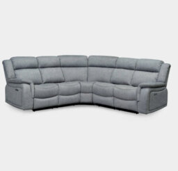 Linden Recliner Sofa Large Corner Grey - thumbnail 1
