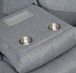 Linden Recliner Sofa Large Corner Grey - thumbnail 4