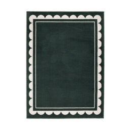 Melrose Colorama Scallop Green Indoor Large Area Rug 160/230Cm - thumbnail 4