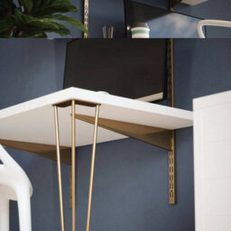 Rothley Wall Mounted Desk With Adjustable Shelves Free Delivery - thumbnail 4
