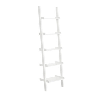 Sobuy Frg17-W, 5 Tiers Ladder Shelf Bookcase Storage Display Shelving Wall Shelf,white,w56Xd32.5Xh190 - image 1