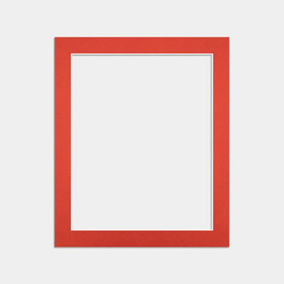 Ak Frames 12X10 Poppy Red Picture Mounts To Fit 10X8 Aperture Size - Mount Board Only (No Frame Included) - image 1
