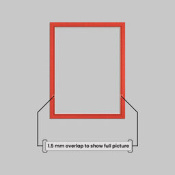 Ak Frames 12X10 Poppy Red Picture Mounts To Fit 10X8 Aperture Size - Mount Board Only (No Frame Included) - thumbnail 4