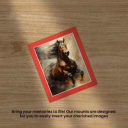 Ak Frames 12X10 Poppy Red Picture Mounts To Fit 10X8 Aperture Size - Mount Board Only (No Frame Included) - thumbnail 5